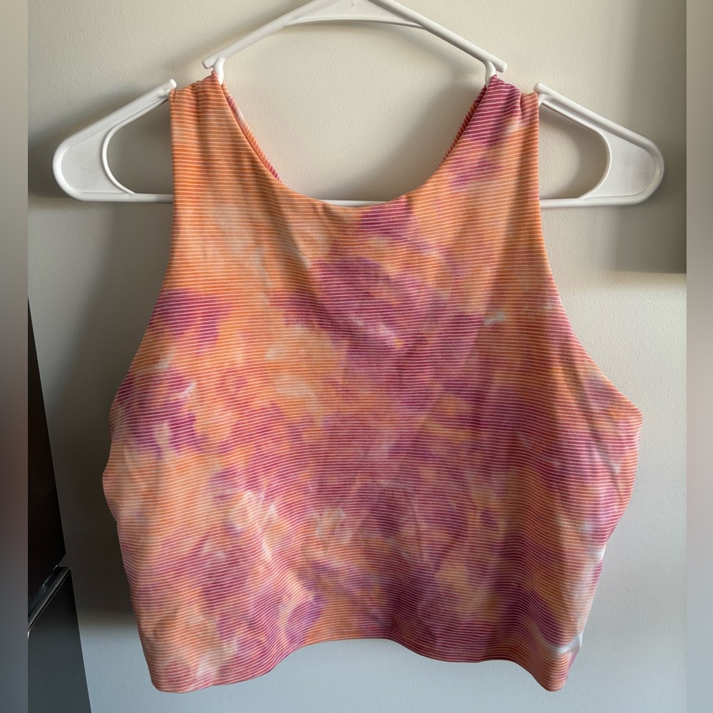 Athleta Lined Crop-top Sports Bra